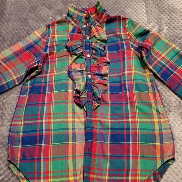 Polo Ralph Lauren Other - Ralph Lauren Polo Shirt Plaid Multi Color Size 8